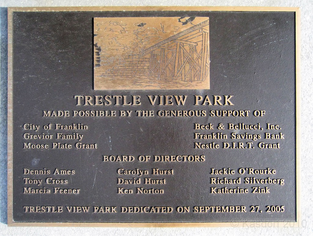 Tilton NH Rail Trail 2010 0036.jpg - Winnipesaukee River Trail, Franklin New HampshireTrestle View ParkInterested in taking a walk or bike ride on a scenic historic trail close to the downtowns of the twin rivers area, yet with the feel of wilderness. A 3 mile trail parallels the Winnipesauke river and passes the historic Sulphite upside down covered bridge believed to be the only one in the country and listed on the national register of historic places. You will also view mill ruins and remaining portions of dams that tell the history of the 5 mills that operated on this river in the mid 19th century.